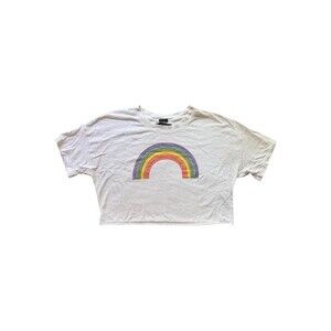 Abercrombie & Fitch Y2K Rainbow Cropped Baby Tee S